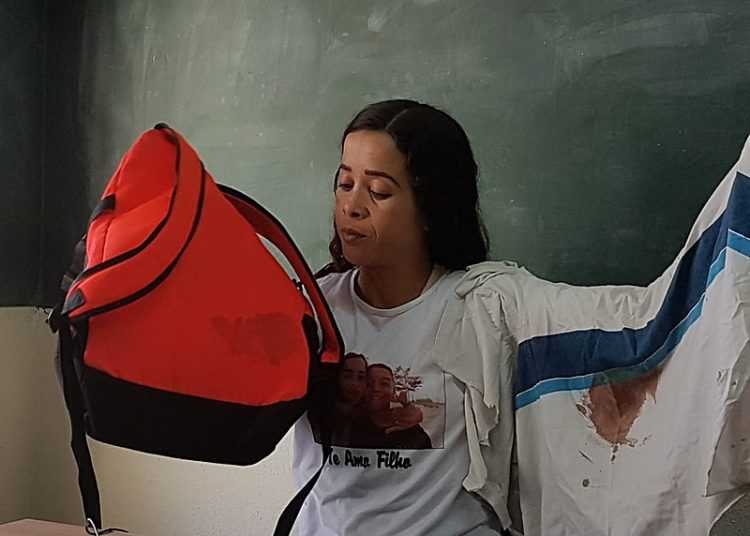 Bruna Silva, mãe de Marcus Vinícius, assassinado em operação policial na Favela da Maré em junho deste ano