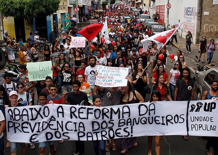 Ato da Greve Geral nas ruas de Juazeiro do Norte
