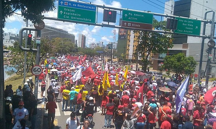 Mobilização contra a Reforma Trabalhista em Recife (PE)