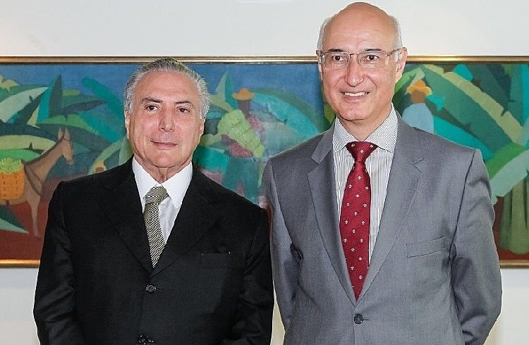 Michel Temer (PMDB) e o Presidente do Tribunal Superior do Trabalho (TST), Ives Gandra Filho
