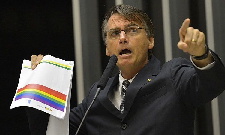 Jair Bolsonaro é conhecido pelo discurso homofóbico e violento