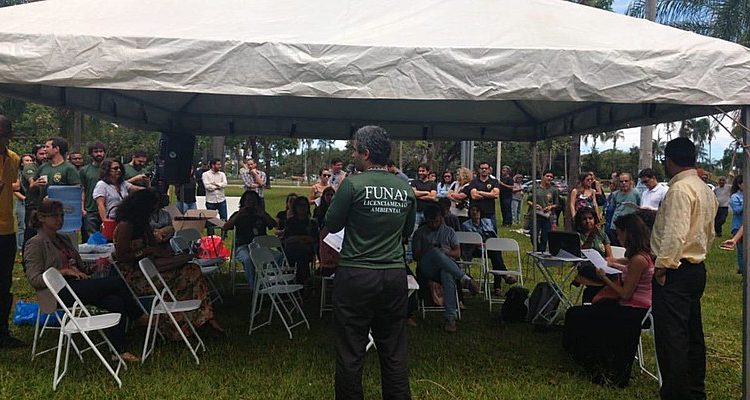 Assembleia de servidores da Funai nesta terça-feira (29), em Brasília (DF)