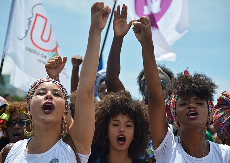 Marcha das Mulheres Negras em Brasília, no ano de 2015