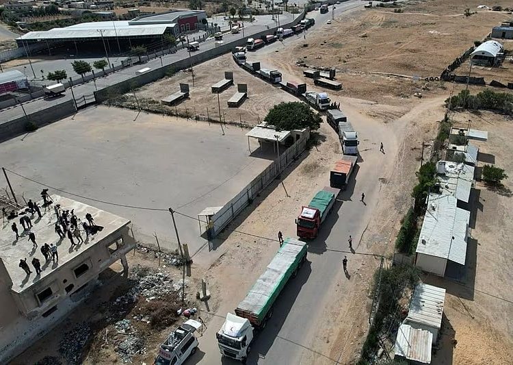 Comboio humanitário chega à Faixa de Gaza