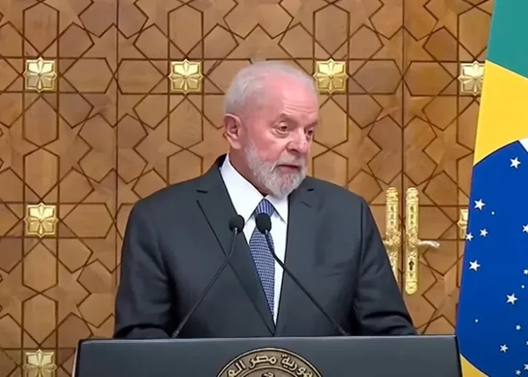 O presidente Lula, na Etiópia
