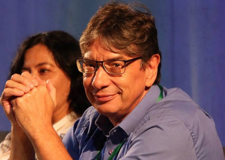 O economista Marcio Pochmann, presidente do IBGE, durante participação na conferência Dilemas da Humanidade, na quarta-feira, 9 de abril