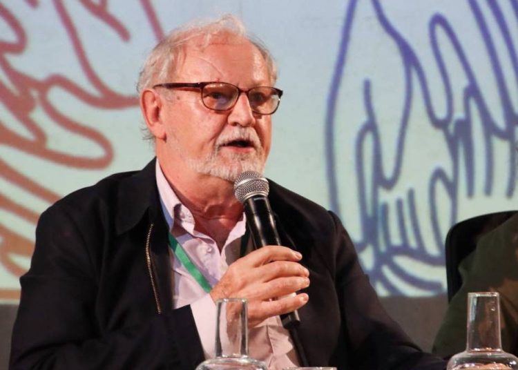 O economista João Pedro Stedile, da coordenação nacional do Movimento dos Trabalhadores Rurais Sem Terra (MST), durante a conferência Dilemas da Humanidade