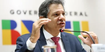 O ministro da Fazenda, Fernando Haddad