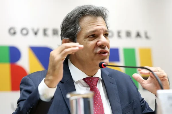 O ministro da Fazenda, Fernando Haddad