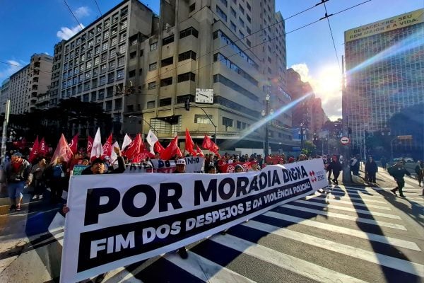 Milhares vão às ruas em ato unificado pela suspensão do despejo de meio milhão de pessoas em SP